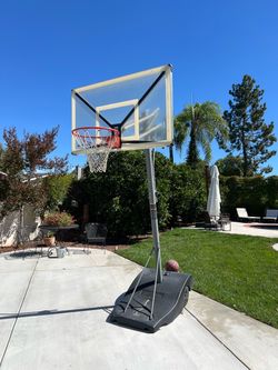 Basketball court with ball