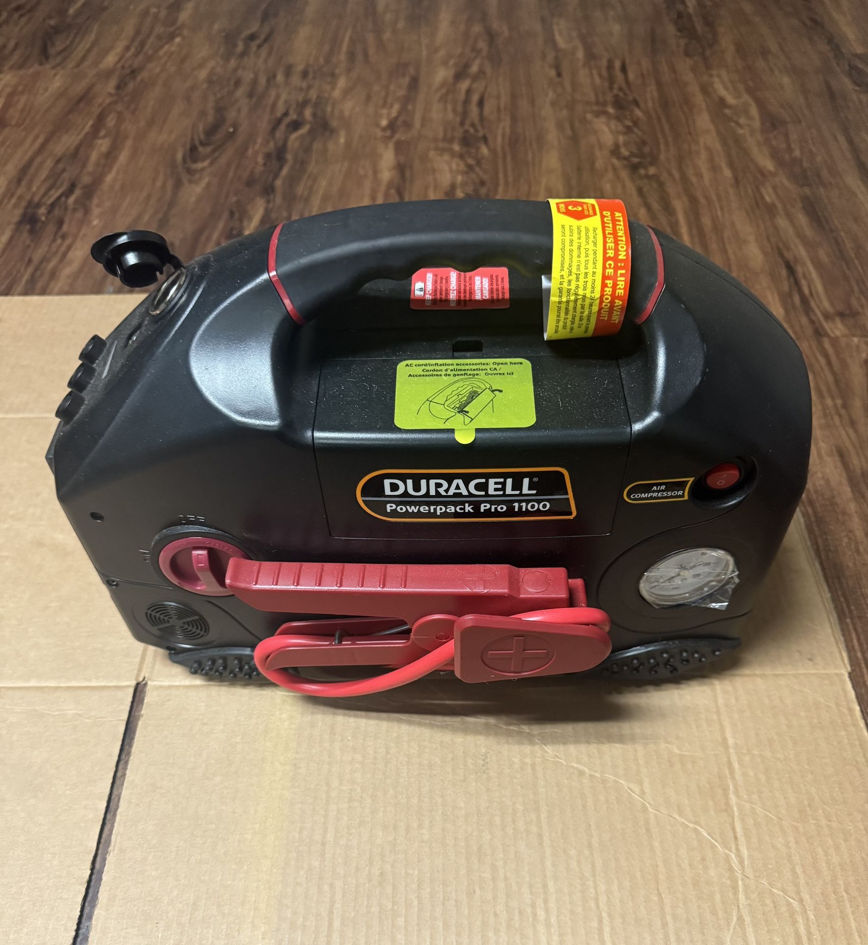 For Parts not Working Duracell Powerpack Pro 1100 Amp Model DR300PWR Portable Air Compressor Jump Starter