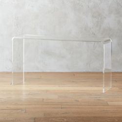 CB2 Peekaboo Acrylic Console Table – 56” Lucite Beauty