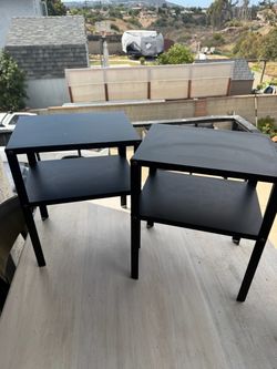 IKEA metal side tables