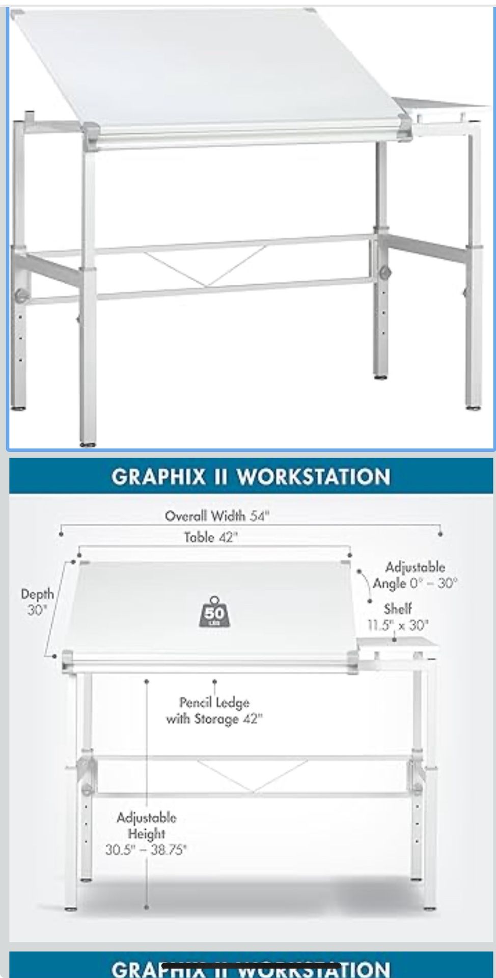 Studio Design Graphix Workstation Table