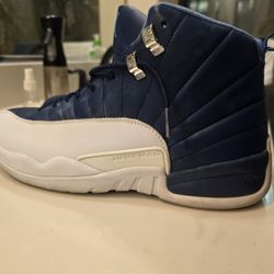 Air Jordan 12 Retro Indigo Legend Blue Basketball Shoes Size 12