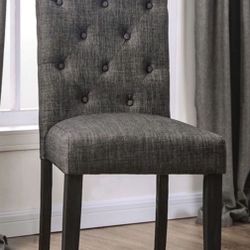 Dark Grey Dining Chairs Set Of 2 Brand New In Box 