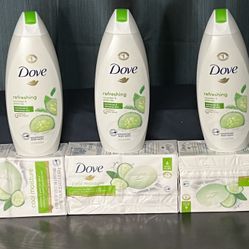 Dove body wash and bar soap bundle
