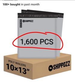 1,600 Pcs TOTAL 10x13 Poly Mailers, Durable Waterproof Polymailers for Shipping Clothes, Self Seal