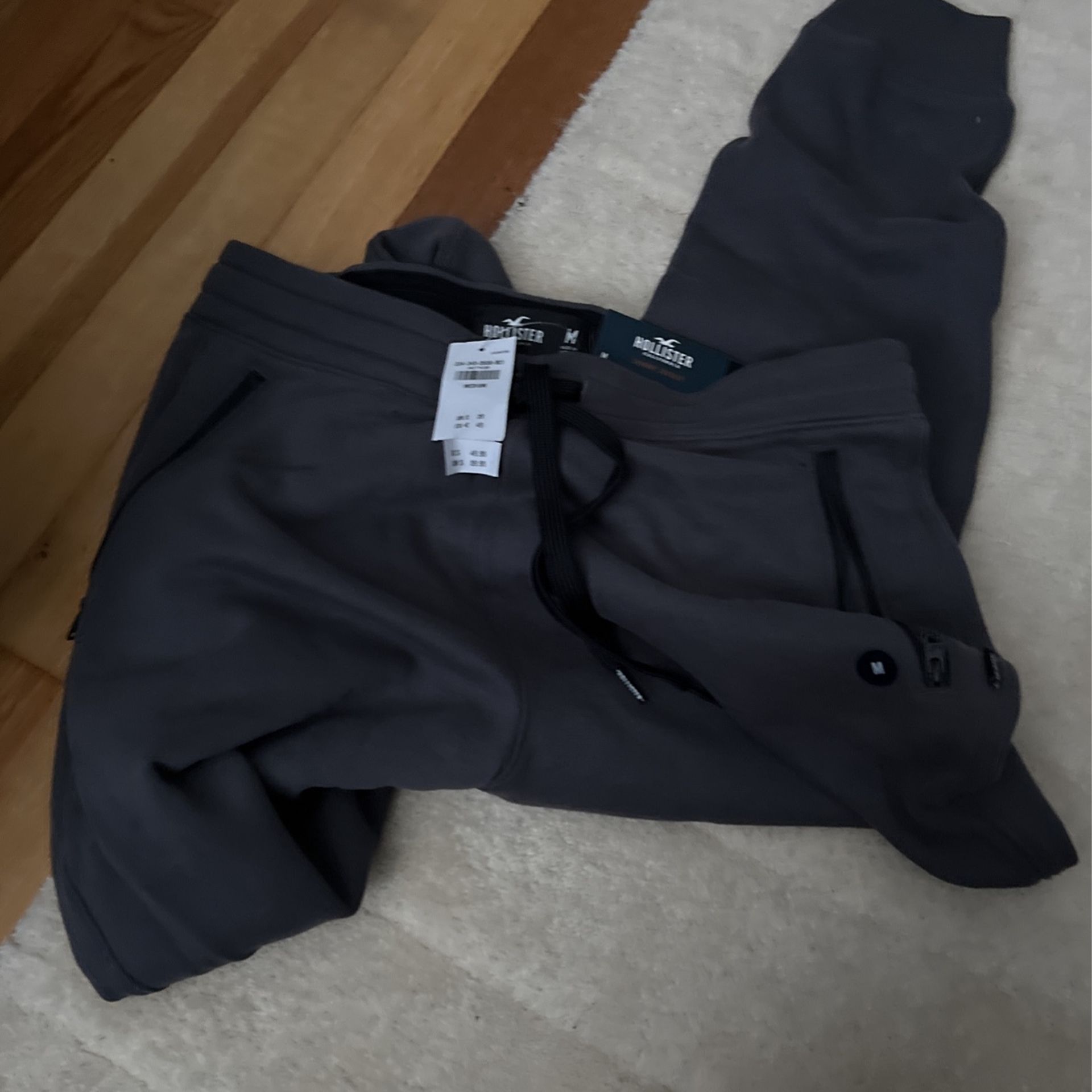 Mens Medium Hollister Skinny Jogger Gray