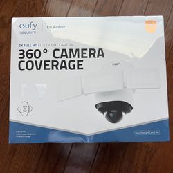 Brand new- eufy Security Floodlight Cam S330, 360-Degree Pan & Tilt Coverage, 2K Full HD, 3,000 Lumens, Smart Lighting, Weatherproof, On-Device AI Sub