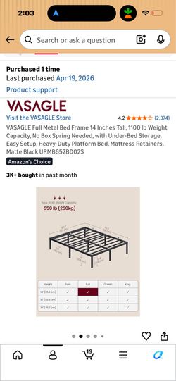 Full Bed Frame-new