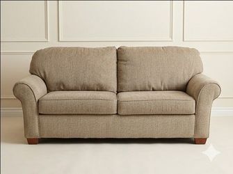 Tan Sleeper Sofa / Pull-Out Hide-a-Bed Couch (Delivery Available)
