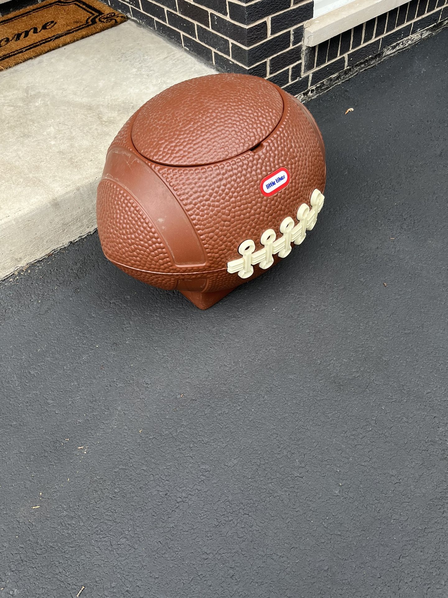 Vintage Little Tykes Football Toy box From 1975.