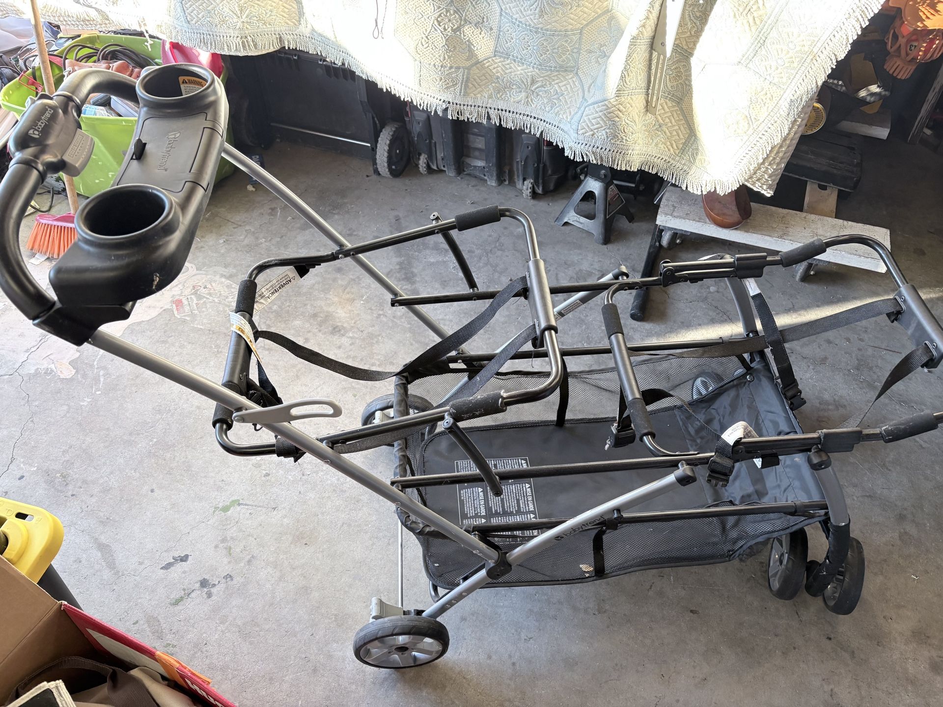 Baby Trend Sit N’ Stand Double Stroller - Versatile & Great Condition!