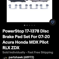 Powerstop Evolution Plus Ceramic Disc  Front Brake Pads 