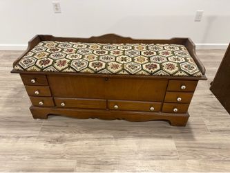 Ancient bench with storage