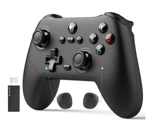 AceGamer Pluto 2.4G Wireless Bluetooth Controller for PC/Switch/Switch 2/iOS/Android/Steam,TMR Joysticks,Hall Effect Triggers,4-Motors Vibration,1000H