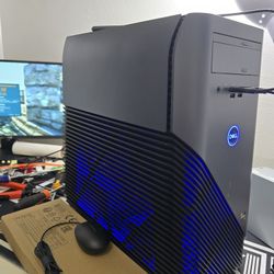 Gaming pc ryzen 7 1700x, rx 580 8 gb, 16 gb ram, ssd, hdd, wifi, keyboard and mouse 