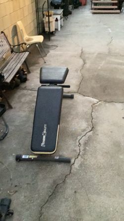 Workout bench adjustable