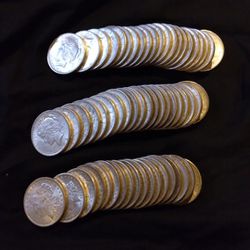 Silver Dollar Coins Peace Morgan