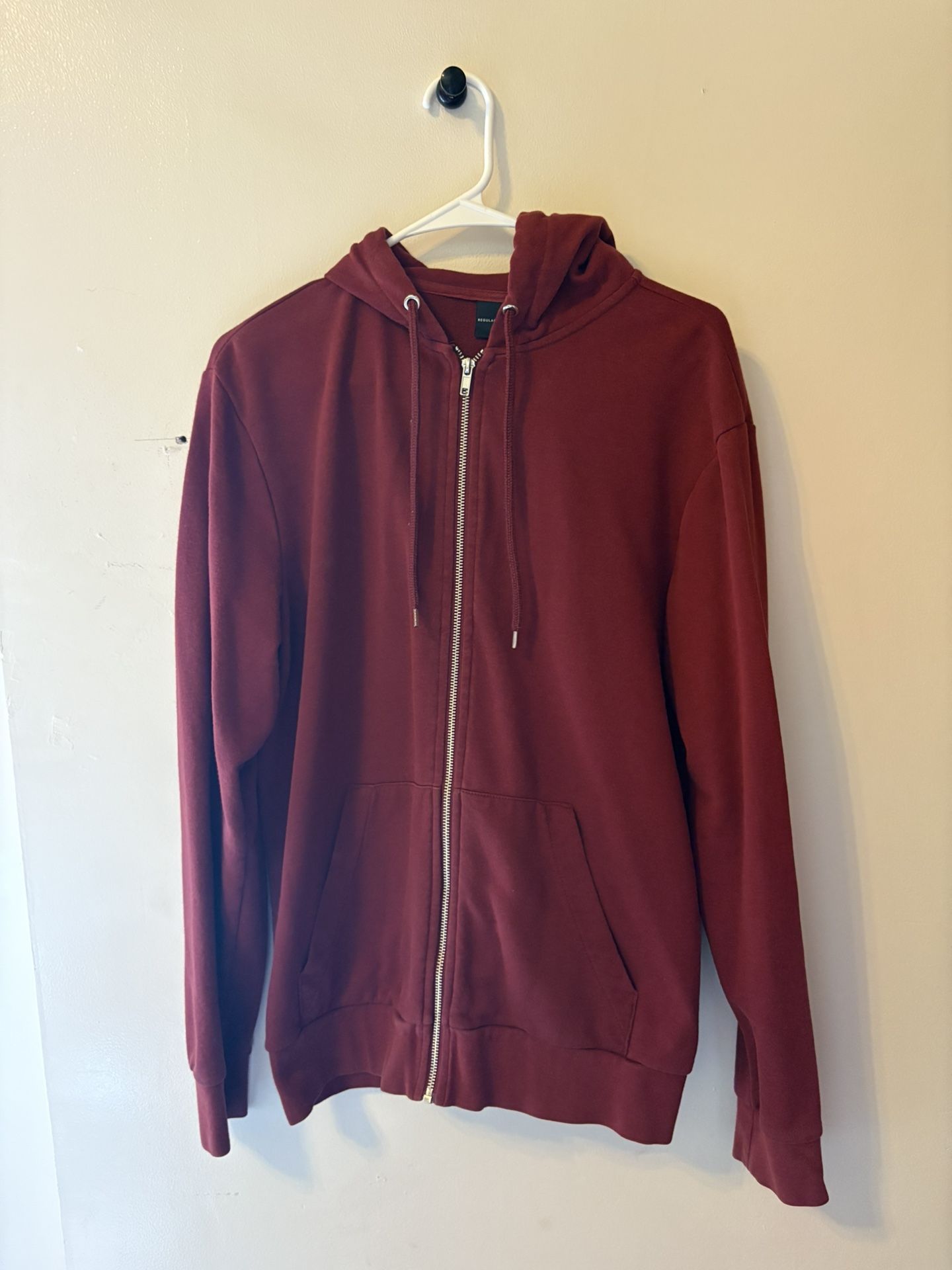 Red H&M Hooded Sweatshirt