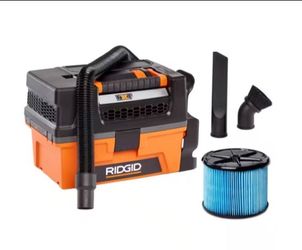 ,RIDGID 3 Gal. 5.0 Peak HP NXT Shop Vacuum HD0300 Wet Dry Vac with Fine Dust Filter,