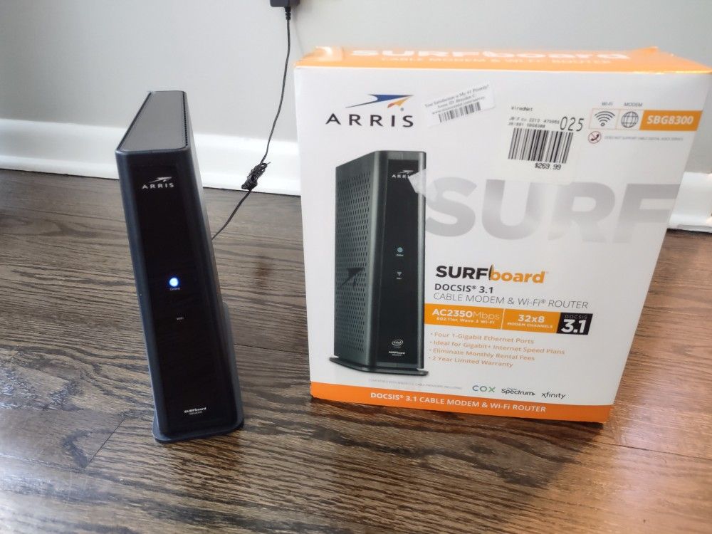 ARRIS (SBG8300) - Cable Modem Router Combo - Fast DOCSIS 3.1