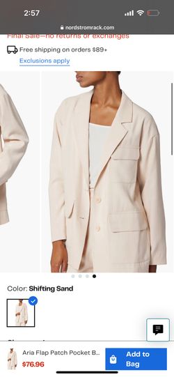 🌸 Equipment Boxy Blazer in Stunning Blush Color 🌸