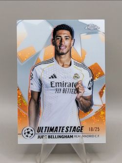 Jude Bellingham Topps Chrome Ultimate Stage Orange /25