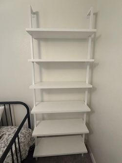 White shelves