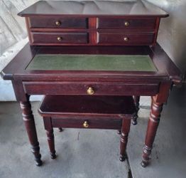 Desk with stool