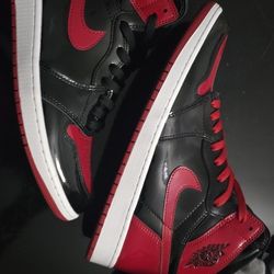 Jordan 1 High Patent Bred Size 12