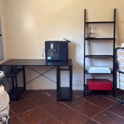Free Office Table And Ladder Shelf 