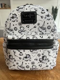 Loungefly LAIKA CORALINE TATTOO AOP MINI BACKPACK for Sale  display picture 1