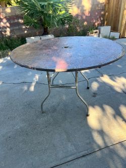 Round Folding Outdoor Patio Table (3 tables)