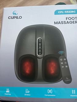 BRAND NEW IN BOX Cupilo Deep Shiatsu Kneading with 5-Level Foot Massager