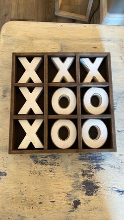 Wooden Tik Tak Toe Coaster Or Wall Art