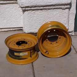 2 Titan Skid Steer Rims 16.5x8.25 8-8 Bolt Pattern