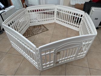 Iris 24” Exercise 6 panel Pet Playpen with Door Dog Cat