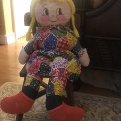 Raggedy Ann Doll 26” Tall