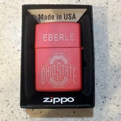 Red Zippo Ohio State Lighter