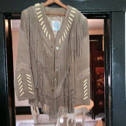 SUEDE FRINGE COAT