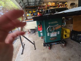 Grizzly table saw with add-ons