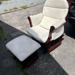 Glider Rocker And Ottoman