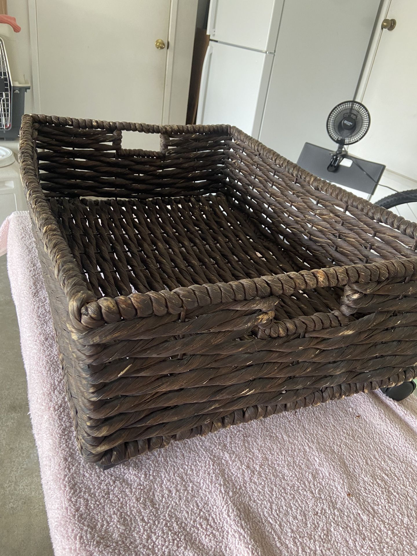 Large Basket With Wheels