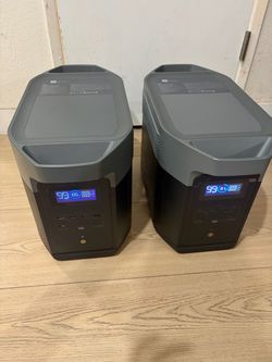 EF ECOFLOW Portable Power Station DELTA 2 Max 2048Wh, 2400W LiFePO4 Battery 2400W LFP Solar Generator, Full Charge in 1 Hr, Solar Powered Generator fo