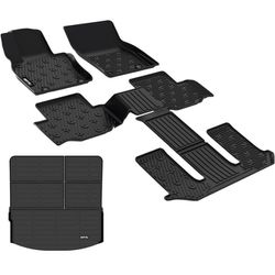 AIPOIL® Floor Mats & Cargo Liner Custom for 2024 Mazda CX90 & CX-90 PHEV(7 Passengers Without 2nd Row Console) 丨TPE All Weather Anti-Slip Floor Liners