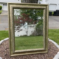 Large Ornate Gold Framed Mirror – Elegant Wall Mirror – Excellent Condition