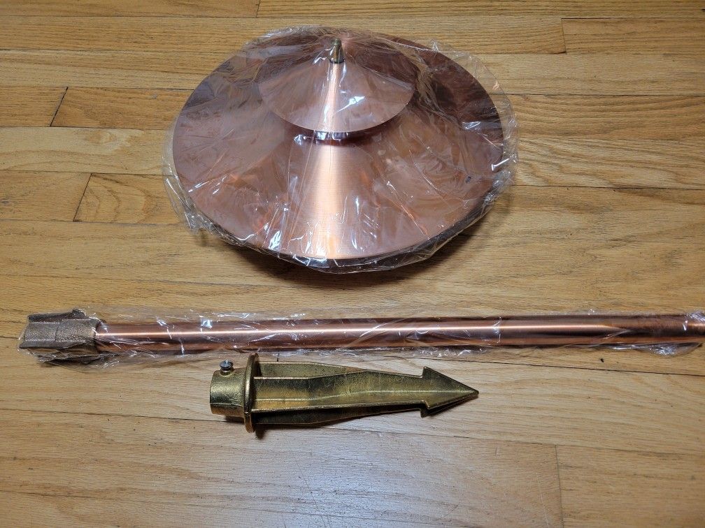 Outdoor Copper Lighting. 7 Pcs.