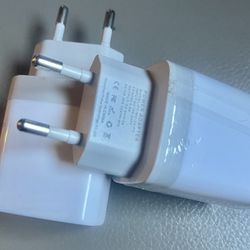 USB C Adapter, European Plug Adapter, 2-Pack 