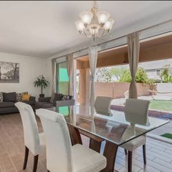 Glass Top Dining Table