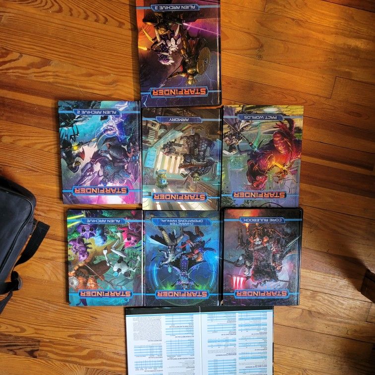 Starfinder 1e Books + GM Screen