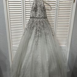Grey Prom/Quince Dress